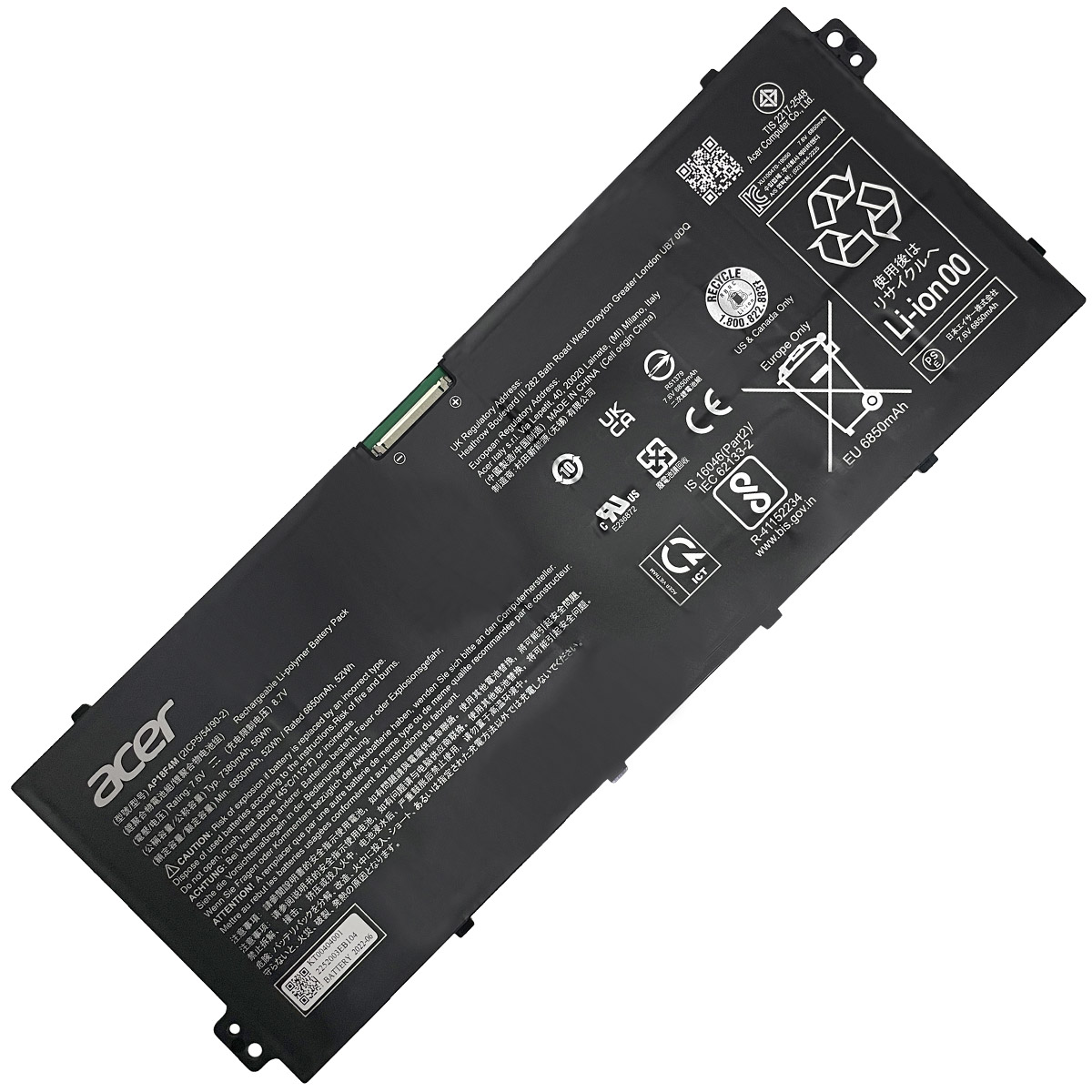 ACER-AP18F4M-1774438313 Батерия за лаптоп ACER Chromebook 714 CB714-1W series, AP18F4M - Изображение 1