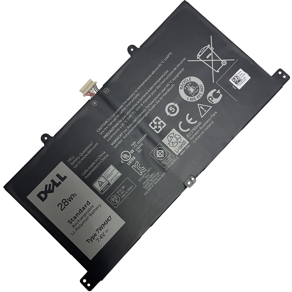 DELL-D1R747WMM7-1774440870 Батерия за лаптоп DELL Venue 11 Pro D1R74, 7WMM7 - Изображение 1