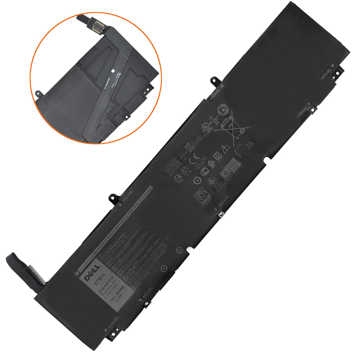 DELL-XPS9700XG4K6Slim-Cable-1774444034 Батерия за лаптоп DELL Precision 5750, XG4K6 - Изображение 1